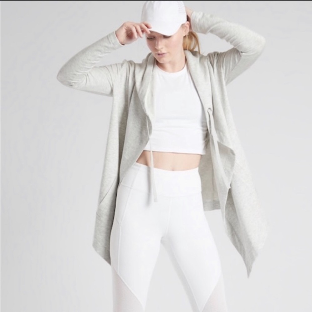Athleta vista wrap light gray heather
